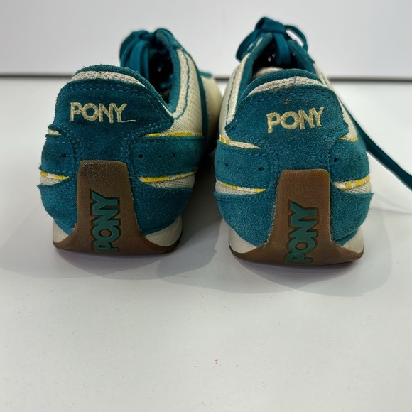 Pony Sneakers Rio Suede Turquoise Sneakers Size 9 - Picture 4 of 10